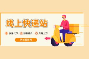 【快递代下项目】搭建网络快递站，月赚6000+的稳定兼职副业（附渠道）